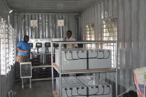 view of complete installation inside
